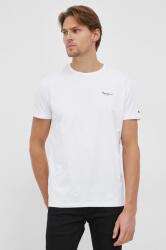 Pepe Jeans t-shirt Original Basic fehér, nyomott mintás - fehér L