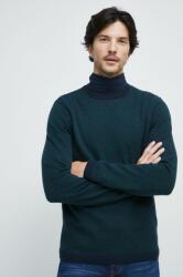 MEDICINE gyapjúkeverék pulóver férfi, türkiz - türkiz XL