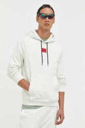 HUGO BOSS pamut melegítőfelső zöld, férfi, nyomott mintás, kapucnis - zöld XXL - answear - 31 990 Ft