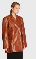 Remain Zakó Bolette Blazer Leather RM1662 Barna Relaxed Fit (Bolette Blazer Leather RM1662)