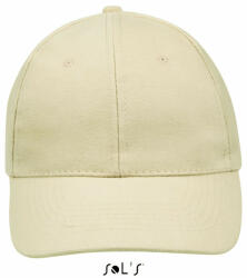 SOL'S Uniszex sapka SOL'S SO88100 Sol'S Buffalo - Six panel Cap -Egy méret, Beige