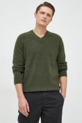 GAP gyapjúkeverék pulóver meleg, férfi, zöld - zöld M