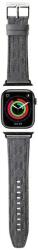 Karl Lagerfeld óraszíj KLAWLSAKLHPG Apple Watch 42/44/45/49mm ezüst szíj Saffiano monogram tok