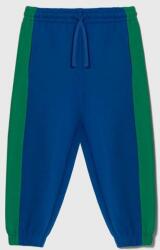 Benetton gyerek pamut melegítőnadrág mintás - kék 150 - answear - 12 690 Ft