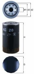 MAHLE filtru combustibil MAHLE KC 28 (KC 28) - automobilus