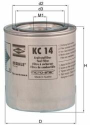 MAHLE filtru combustibil MAHLE KC 14 (KC 14)