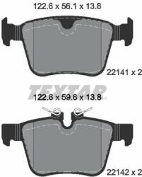 TEXTAR set placute frana, frana disc TEXTAR Q+ 2214103 (2214103)