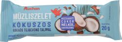 Auchan Kedvenc Kókuszos müzliszelet kakaós tejbevonó talppal, HCN, édesítőszerrel RSPO/MB 20 g