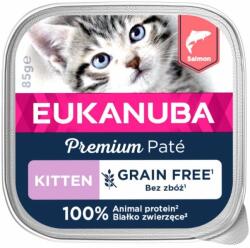 EUKANUBA Grain Free Kitten Pateu pentru pisoi Somon 16 x 85 g