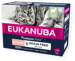 EUKANUBA Grain Free Senior Pateu pentru pisici Senior Lamb 12 x 85 g