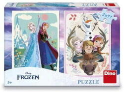 Dino Puzzle Dino Anna si Elsa 2x 77 piese (386198) Puzzle