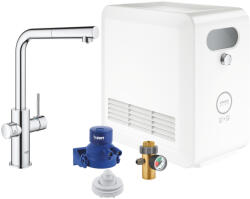GROHE Baterie bucatarie Grohe Blue Professional, inalta, tip L, filtrare, racire, apa carbogazoasa, dus, crom, 31326002 (31326002)