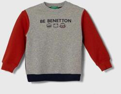 Benetton gyerek melegítőfelső pamutból szürke, nyomott mintás - szürke 98