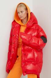 MMC STUDIO pehelydzseki Jesso Gloss női, piros, téli, oversize - piros Univerzális méret