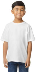 Gildan softstyle pamut gyerek póló, GIB65000, White-XL