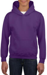 Gildan kapucnis gyerek pulóver, GIB18500, Purple-M