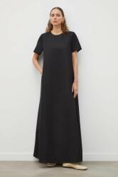 Lovechild ruha gyapjú keverékből fekete, maxi, harang alakú - fekete 32