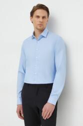 Calvin Klein ing férfi, galléros, slim - kék 43 - answear - 26 990 Ft