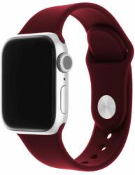 FIXED Szilikon Strap Set Apple Watch 38/40/41 mm, burgundy Piros