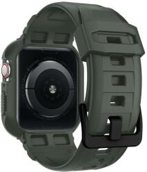 Spigen Accesoriu smartwatch Spigen Rugged Armor Pro compatibila cu Apple Watch 4/5/6/7/8/SE (44/45mm) Military Green (062CS26016)