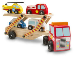 Melissa & Doug Transportor cu vehicule de urgenta Melissa and Doug (MD4610)