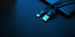 PodBolt TOPK AN42 2.4A USB C, Micro, Lightning Kábel 2 Méter, Aranyozott Töltő és Adatkábel (AN42-M)