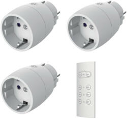  3 x 3680W IP20 távirányítós dugalj készlet 1 távirányító + 3 dugalj Gao (GAO 4520H)