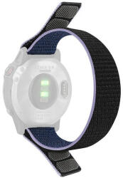 Ricardo Curea de 26 mm, nailon, albastru cu dungă mov (Garmin Fenix 7/6/5 etc. )