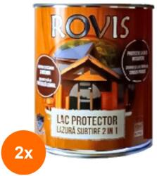 Ral Color Set 2 x Lac Protector Rovis, Lazura 2 In 1, 0, 75 l, Ral Color (ORP-2xPAC-00581)