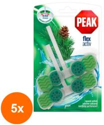 Peak WC Set 5 x 2 Odorizante Peak WC Flex Activ, Pin, 48 g (ROC-5xMAG1018537TS)