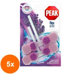 Peak WC Set 5 x 2 Odorizante Peak WC Flex Activ, Lavanda, 48 g (ROC-5xMAG1018538TS)