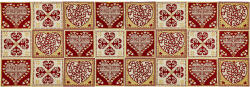 4home Traversă Inimă roșie, 32 x 96 cm