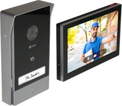 EZVIZ Kit interfon video inteligent EZVIZ, rezolutie 2k, monitor TFT 7 inch, instalare pe 2 fire, RFID, comenzi poarta usa, SDcard, Wi-Fi, IR CS-HP7-2k (CS-HP7-2k)