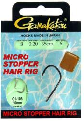 Gamakatsu Bks-micro stopper hair rig 35cm 6db/cs 8méret (180030-008)