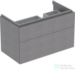 Geberit XENO2 88x46, 2x22 cm-es 2 fiókos alsószekrény LED világítással, faerezetes szürke 500.516. 43.1 (500516431)