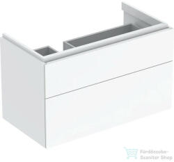 Geberit XENO2 88x46, 2x53 cm-es 2 fiókos alsószekrény LED világítással, fényes fehér 500.515. 01.1 (500515011)