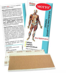 Motto fájdalomcsillapító és reumatapasz kék - 2db 15×5 cm-es tapasz