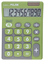 MILAN - Calculator DUO 10 cifre verde - blister (8411574045113)