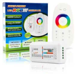 Mi-Light Vezérlő RGB+W LED szalagokhoz, 216W RECEIVER + RF Wi-Fi távirányító Mi-Light FUT027 (MILGHT025)