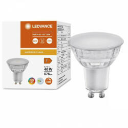 OSRAM GU10 LED izzó 6.7W = 48W 575lm 4000K semleges 120° CRI90 szabályozható üveg LEDVANCE Superior (4058075757929)