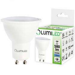 Lumiled GU10 LED izzó 6W = 60W 580lm 6500K hideg 120° LUMILED (LEDZARMI013)