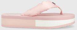 Tommy Jeans flip-flop WEBBING MID BEACH SNDL NW STRP rózsaszín, női, platformos, EN0EN02114 - rózsaszín Női 38
