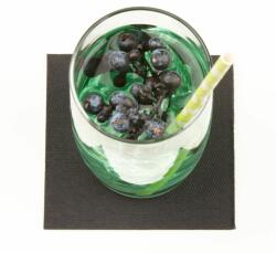 Mank Koktélszalvéta textilhatású 20x20 cm 100 lap/csomag - fekete