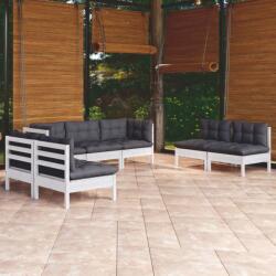 vidaXL Set mobilier grădină cu perne, 7 piese, lemn masiv de pin (3096221) - comfy