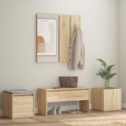 vidaXL Set de mobilier pentru hol, stejar sonoma, lemn prelucrat (3082065) - comfy Garderoba