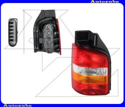 VW CARAVELLE T5 2003.04-2009.09 /7E, 7F, 7J, 7H/ Hátsó lámpa bal "2 hátsó ajtós" sárga indexes (foglalattal) HELLA 2SK 008 579-111