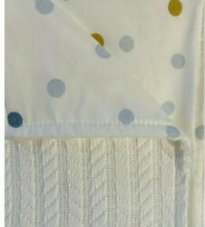 Kreis Design Patura Pike tricotat, 100% bumbac buline blue, Kreis Design (30030-02) - babyneeds Lenjerii de pat bebelusi‎, patura bebelusi