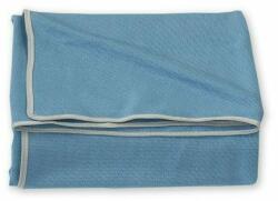 AMY - Paturica Pure Tricotata din Bumbac, 110x72 cm, Albastru (80757) Lenjerii de pat bebelusi‎, patura bebelusi