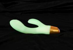 You2Toys Vibrator Iepuras Glow in The Dark, 10 Moduri Vibratii, Silicon, USB, IPX 7, Alb, 19.5 cm Vibrator