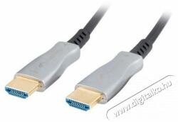Lanberg 40m aktív optikai HDMI apa-apa fekete AOC kábel - digitalko